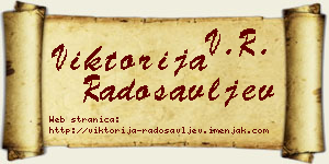 Viktorija Radosavljev vizit kartica